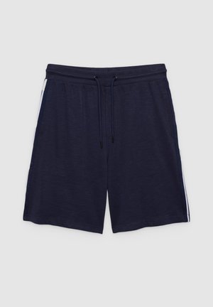 INSIDE, BERMUDA JOGGER BANDAS LATERALES - Pantalones deportivos - azul