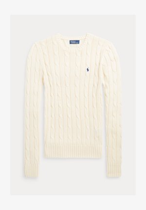Polo Ralph Lauren CABLE WOOL-CASHMERE CREWNECK SWEATER - Πουλόβερ - authentic cream