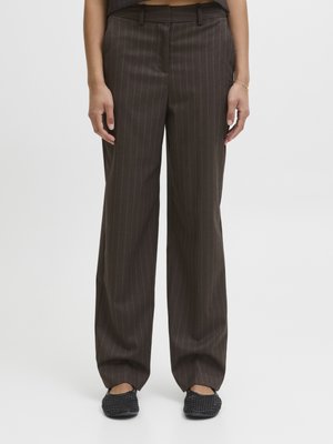 JXMARY BRUSHED  - Auduma bikses - bracken stripes white
