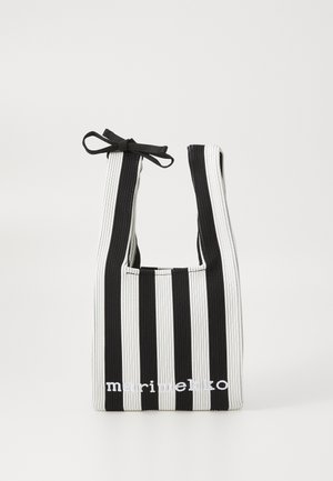 Marimekko MINI TOTE MERIROSVO - Handbag - black/off white