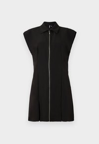 PCMORGAN SHORT ZIP DRESS  - Skjortklänning - black