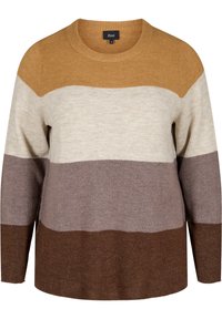 Zizzi Strickpullover - brown
