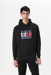 Tommy Jeans REG FLAG - Sweatshirt - black