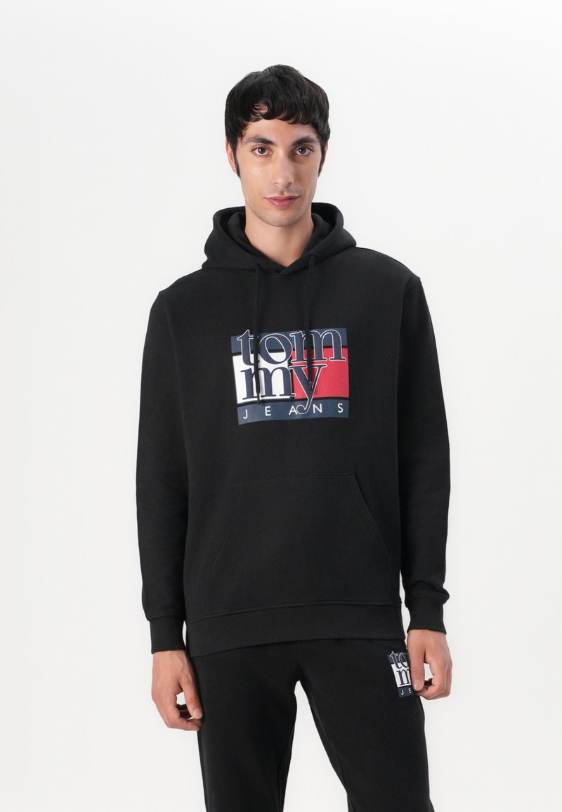 Tommy Jeans REG FLAG - Sweatshirt - black