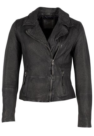 GWANIMALA - Veste en cuir - anthracite ii