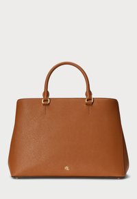 CROSSHATCH LEATHER LARGE HANNA SATCHEL - Handbag - brown