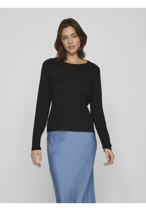 VILA LANGÄRMELIGES - Jumper - black