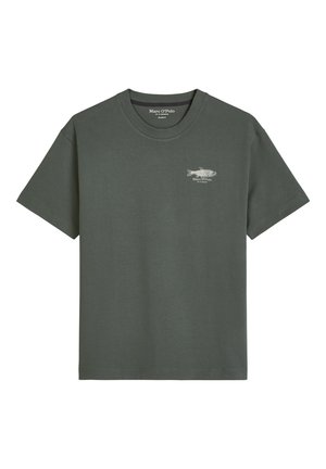 Marc O'Polo, MARC O'POLO T-SHIRT LOOSE MIT SEAFOOD-RÜCKENPRINT   - T-shirt imprimé - mangrove