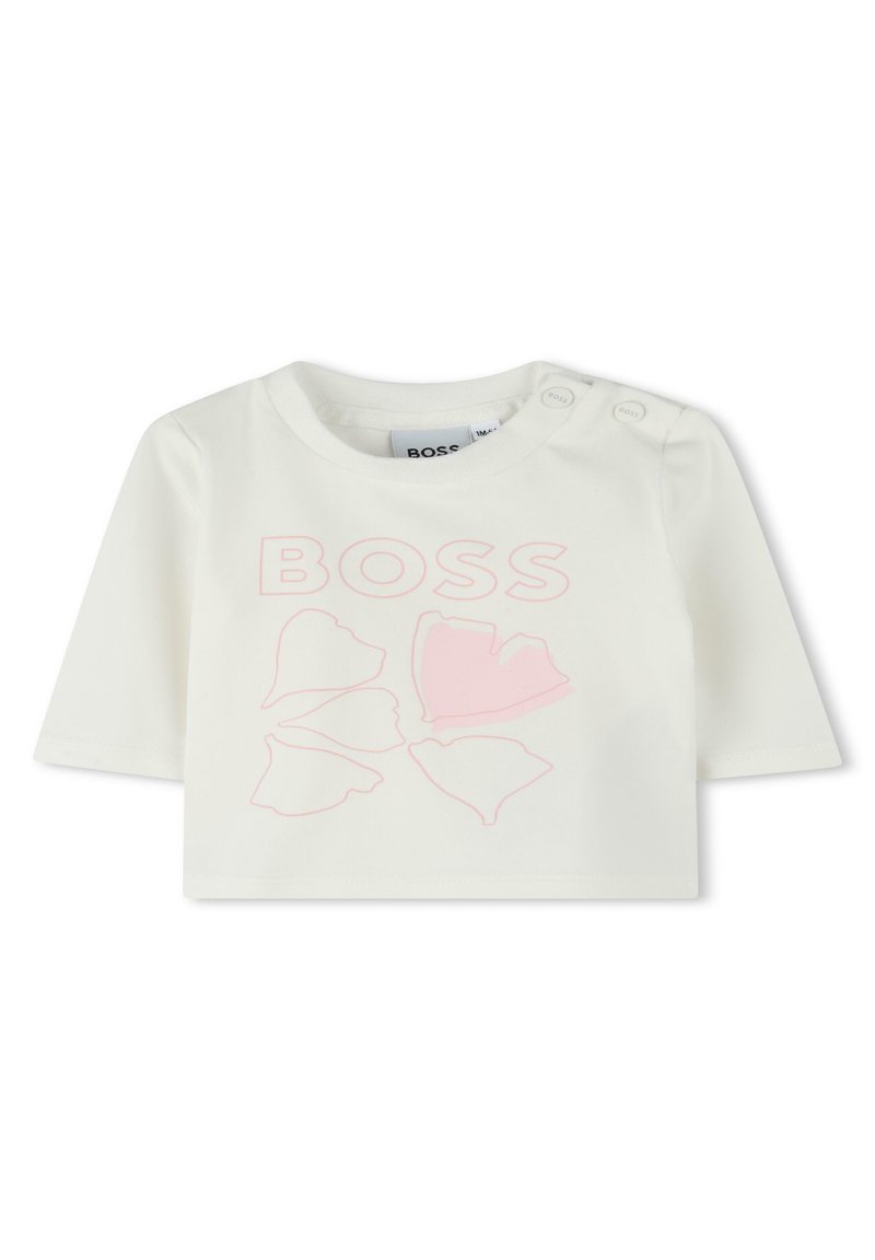 BOSS Kidswear T-shirt print crème
