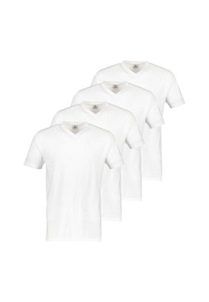 V-AUSSCHNITT 4ER PACK - T-Shirt basic - weiß