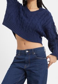 Even&Odd Stickad tröja - dark blue