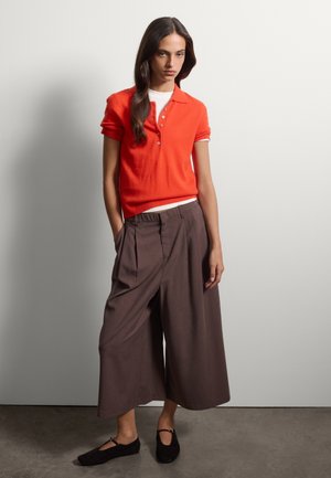 Stefanel, BALLET FLATS WITH STRAP. - Bailarinas con hebilla - dark brown