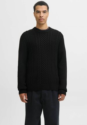 EINFARBIG PULLOVER - Pulover - black
