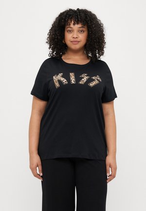 CARCRUZ LIFE O NECK TEE  - T-shirt print - black