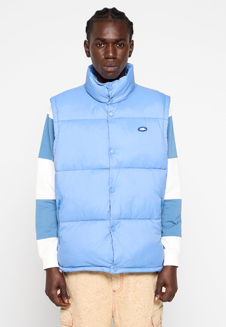 American vintage Bodywarmer lichtblauw