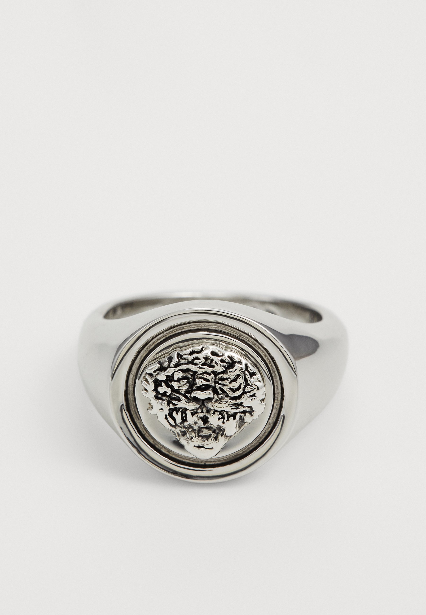 Ed Hardy TIGER EMBOSSED MINI COIN SIGNET - Ring - silver