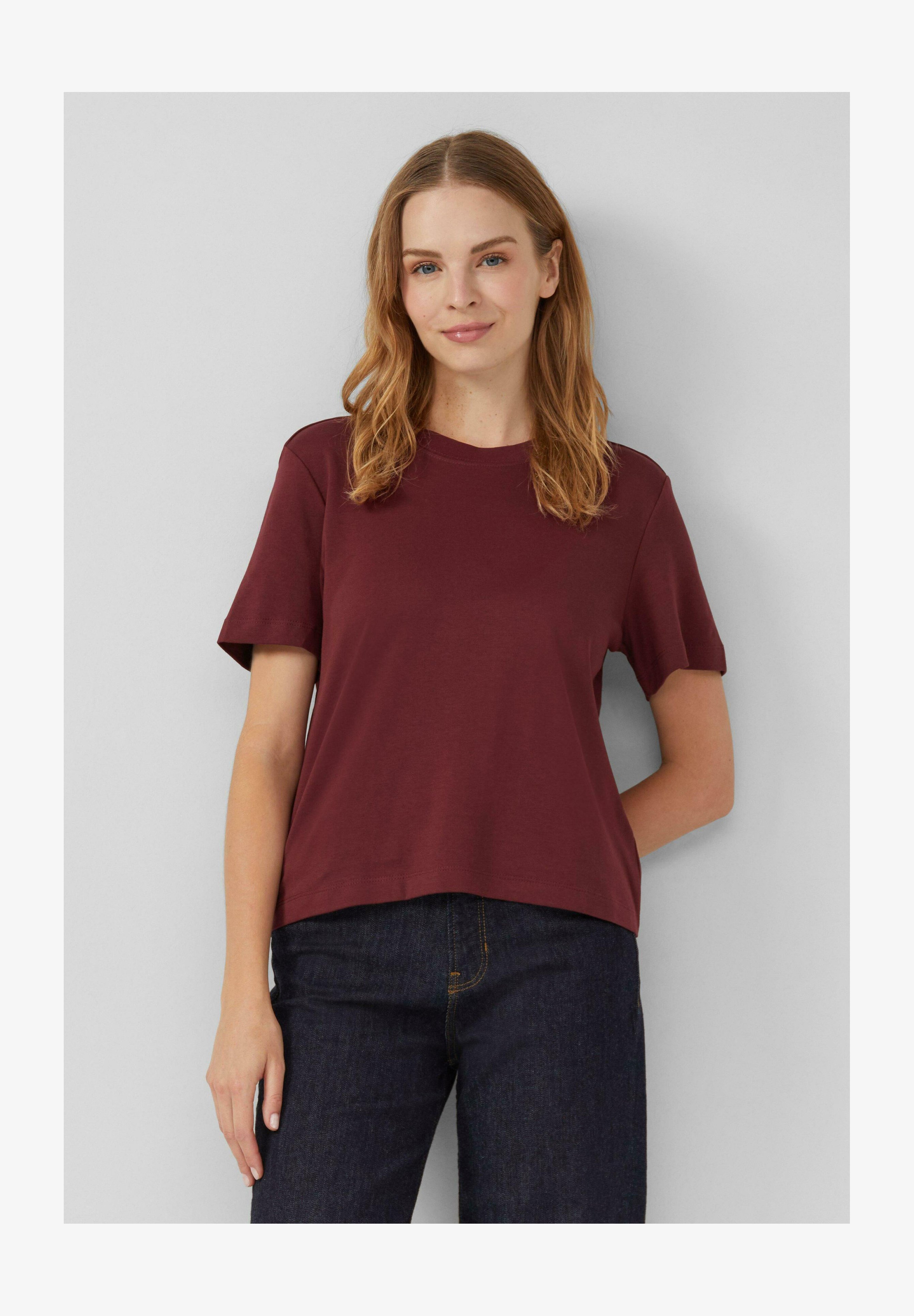 S.Oliver T-Shirt A Maniche Corte Donna: Maglietta Basic E Comoda Per Ogni Giorno