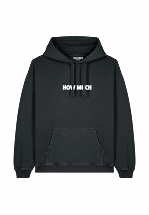 HOW MUCH EMBROIDERY UNISEX VINTAGE - Hoodie - black denim