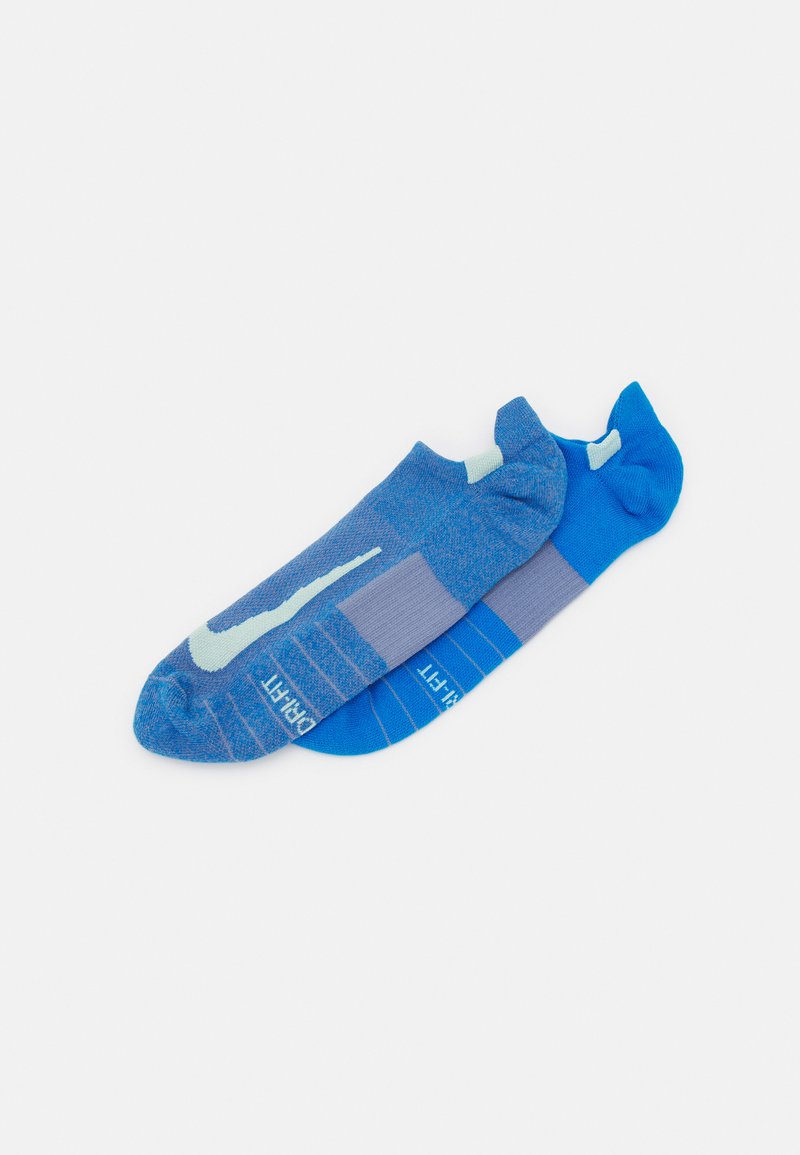 Nike Performance - 2 PACK UNISEX - Trainer socks - photo blue ashen slate/vapor green/photo blue/vapor green, Enlarge