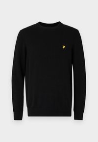CREW NECK - Strickpullover - jet black