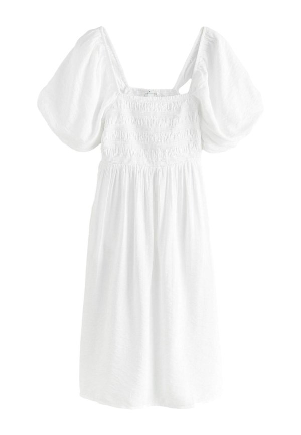 PUFF SLEEVE OFF SHOULDER MIDI - Freizeitkleid