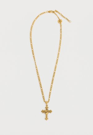 LOS ANGELES CROSS PENDANT NECKLACE UNISEX - Nyaklánc - gold-coloured