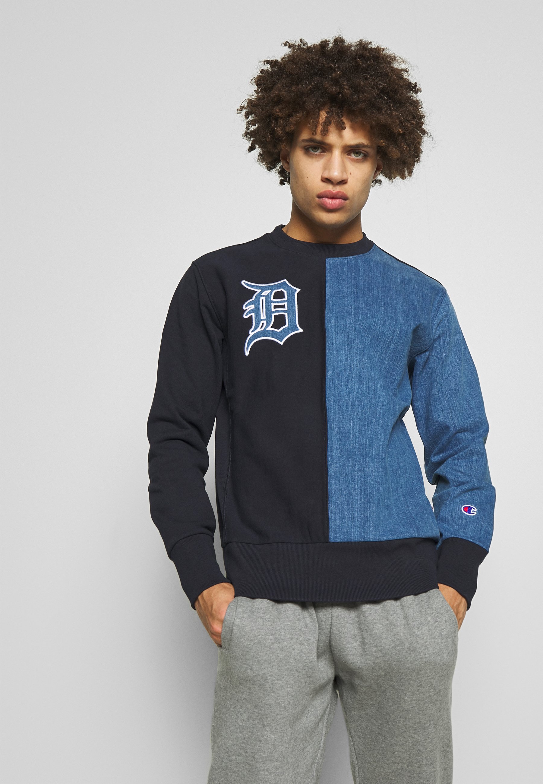 Champion MLB DETROIT TIGERS CREWNECK Sweatshirt dark Champion MLB DETROIT TIGERS CREWNECK Sweatshirt dark