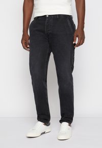 Pepe Jeans ADAMS - Calças de ganga de perna direita - black denim