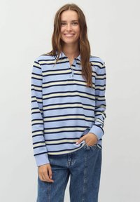 mbyM POLLA-M - Poloshirt - cool blue stripe