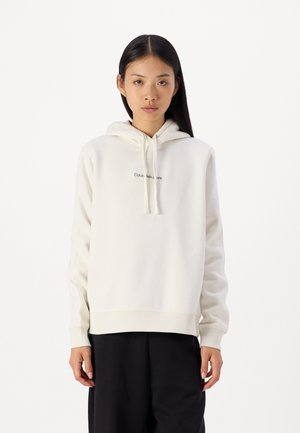 Calvin Klein Jeans MONOLOGO REGULAR HOODIE - Kapuzenpullover - ivory