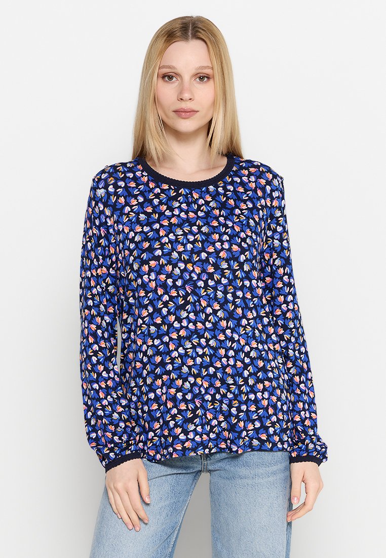 Damart Blouse blauw Damart Blouse blauw