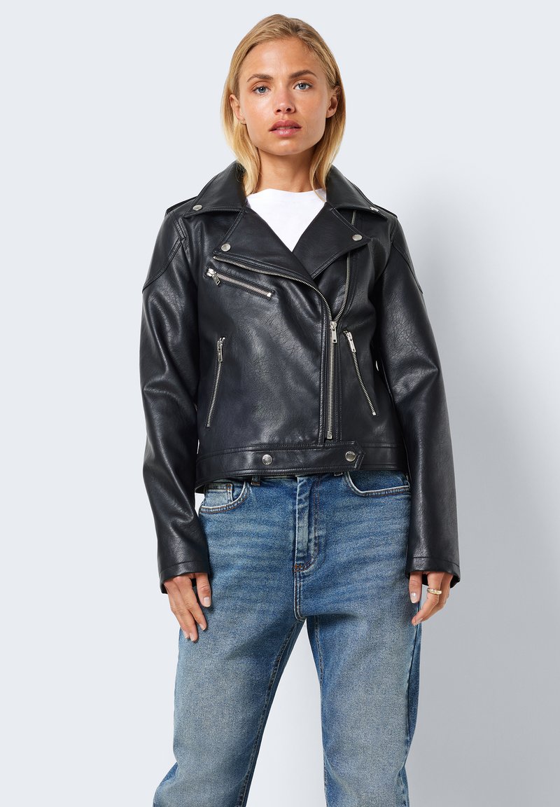 Noisy May - Nmvalley Quilted Jacket Dd Fwd - 4896959 Birch Obsidian