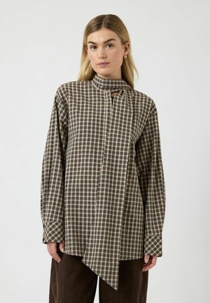 YASCARLINA LANGES - Skjortebluser - chocolate brown