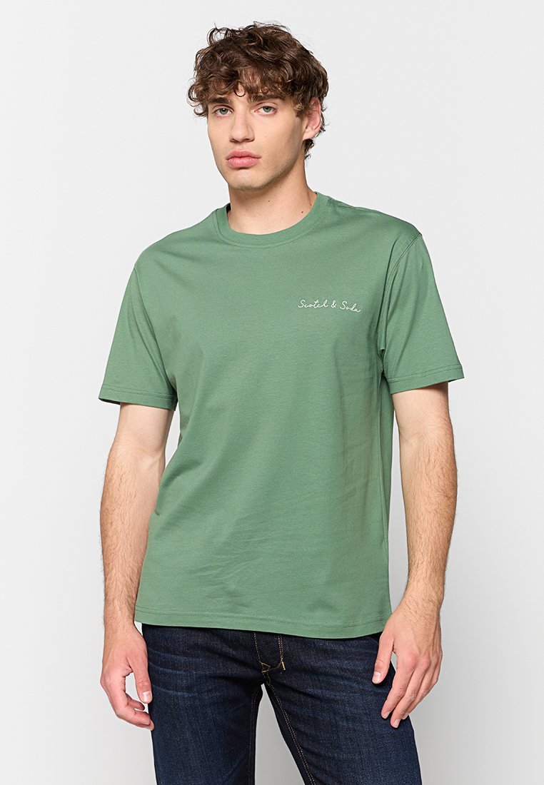 Scotch & Soda T-shirt print groen