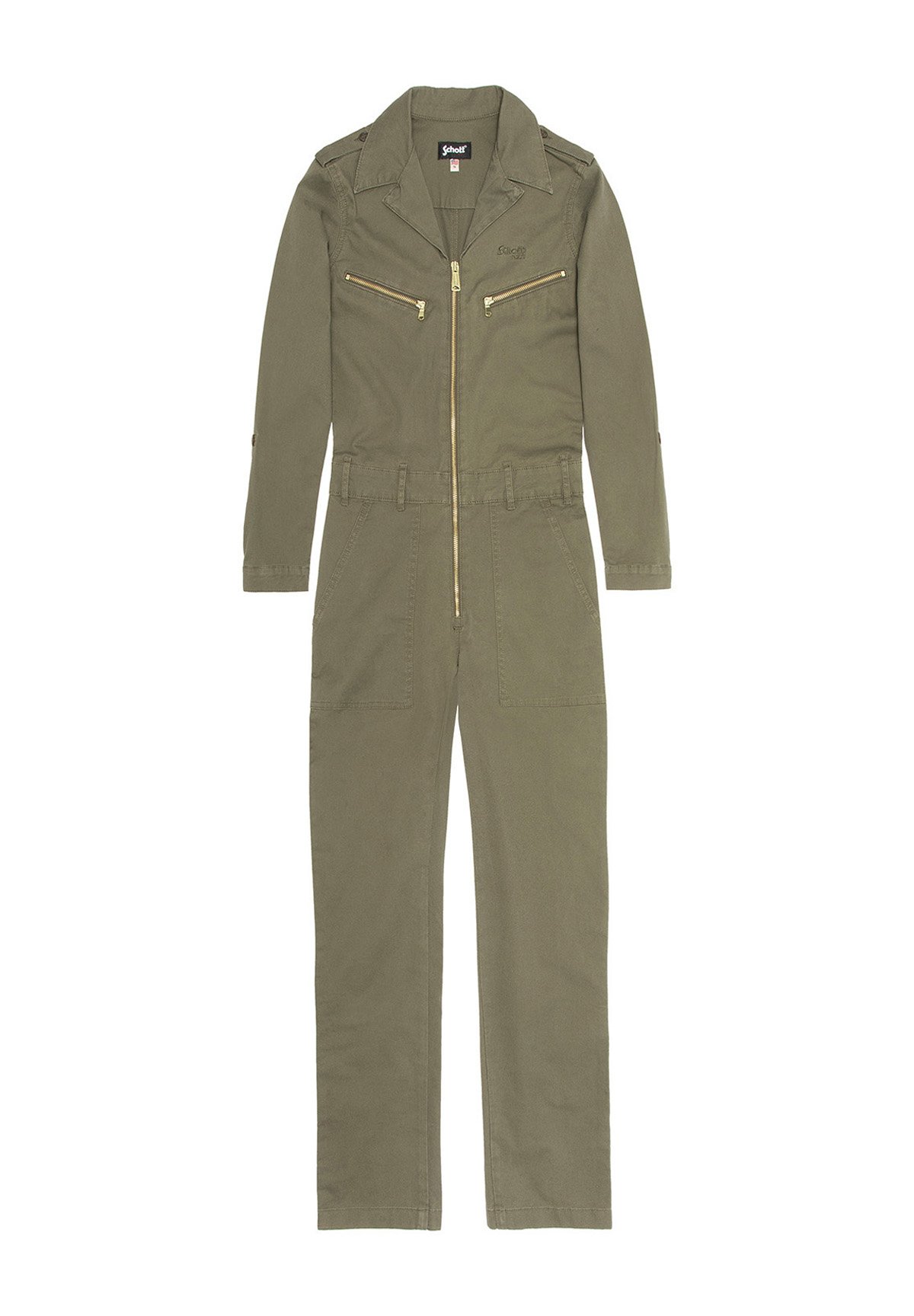 Combinaison (Jumpsuit) Militaire Femme Schott NYC - Moderne, Avec Badges - 9