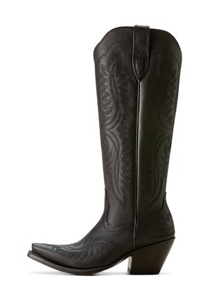 CASANOVA X TOE - Cowboy/Biker boots - obsidian
