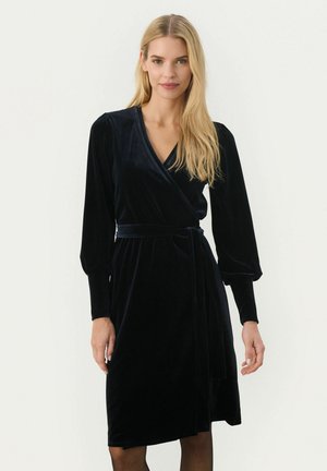 VANILLA - Svetríkové šaty - dark navy