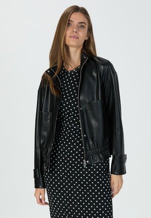 Kunstlederjacke - black