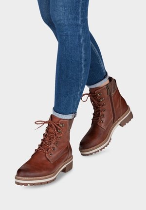 Stivaletti stringati - brown