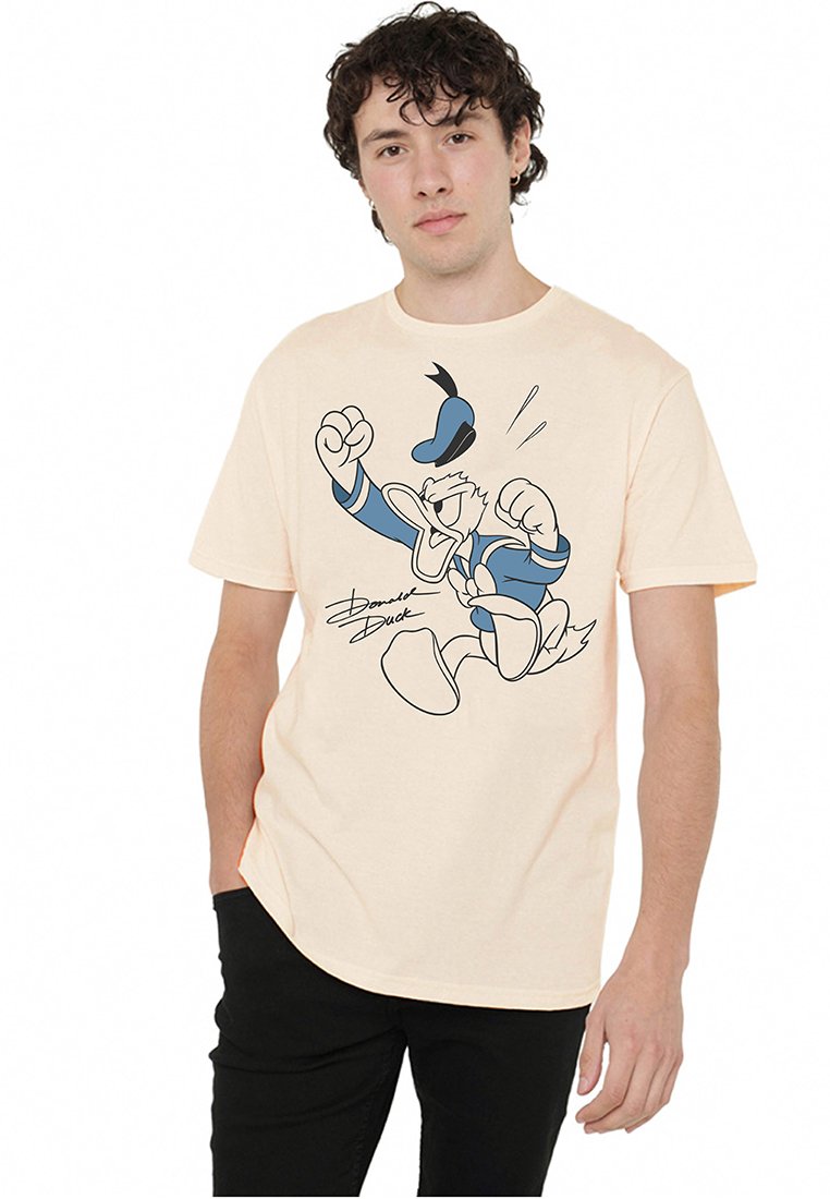 Disney T-shirt print beige