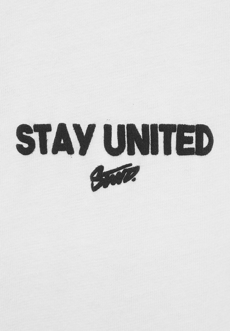 PULLu0026BEAR STAY UNITED - Print T-shirt - white - Zalando.de