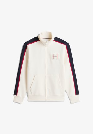 Tommy Hilfiger, RWB PIQUE H BAGDE REG ZT - Sweatjakke - ivory petal