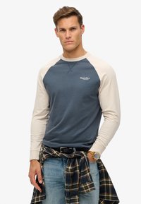 Superdry & Co ESSENTIAL LOGO - Longsleeve - lauren navy white sand