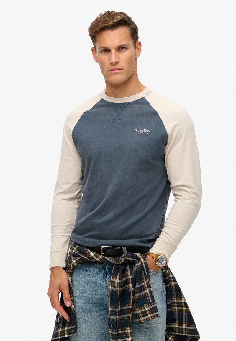 Superdry & Co ESSENTIAL LOGO - Longsleeve - lauren navy white sand