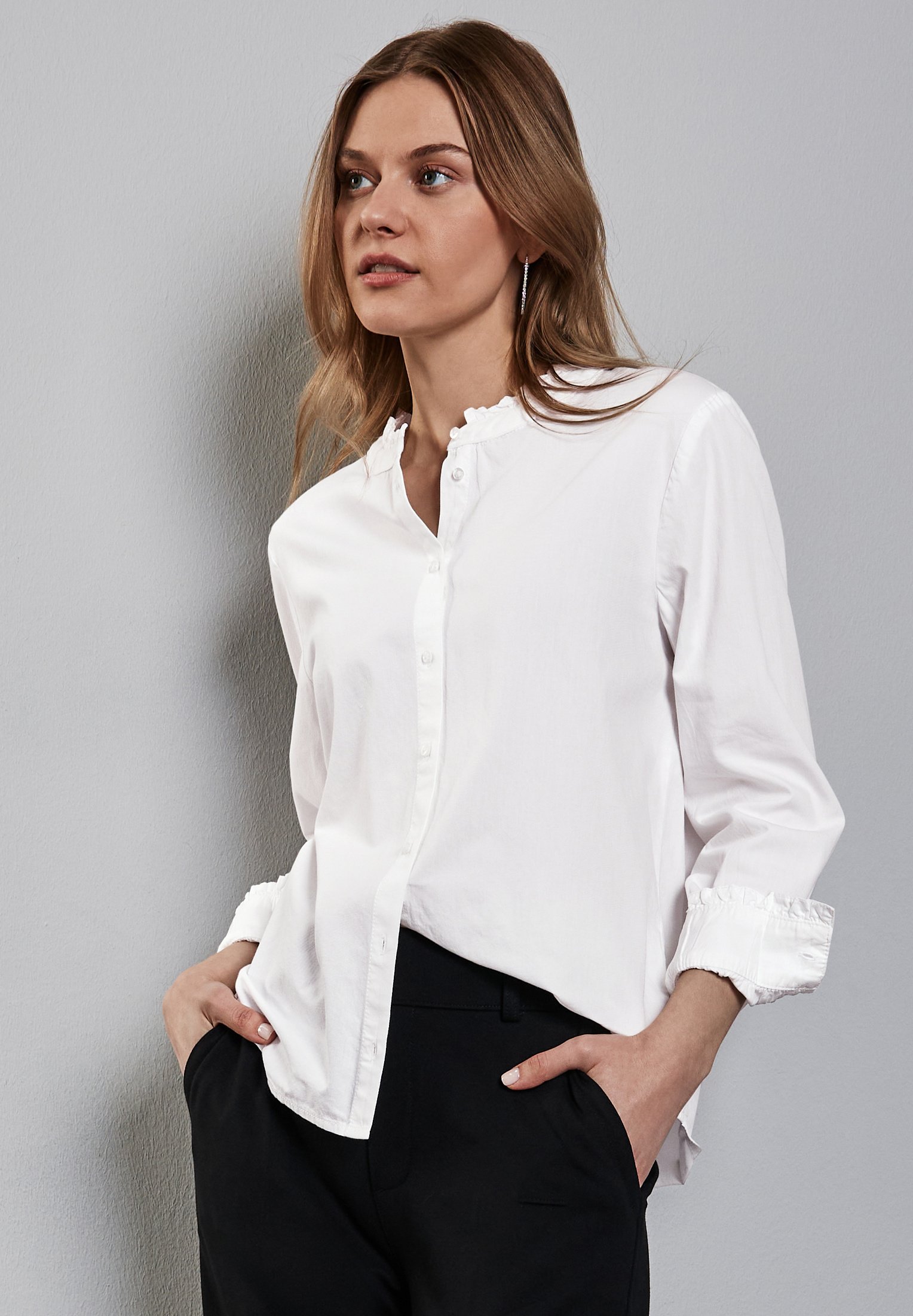 Camicetta Street One Donna - Velluto A Coste, Colletto Con Bottoni