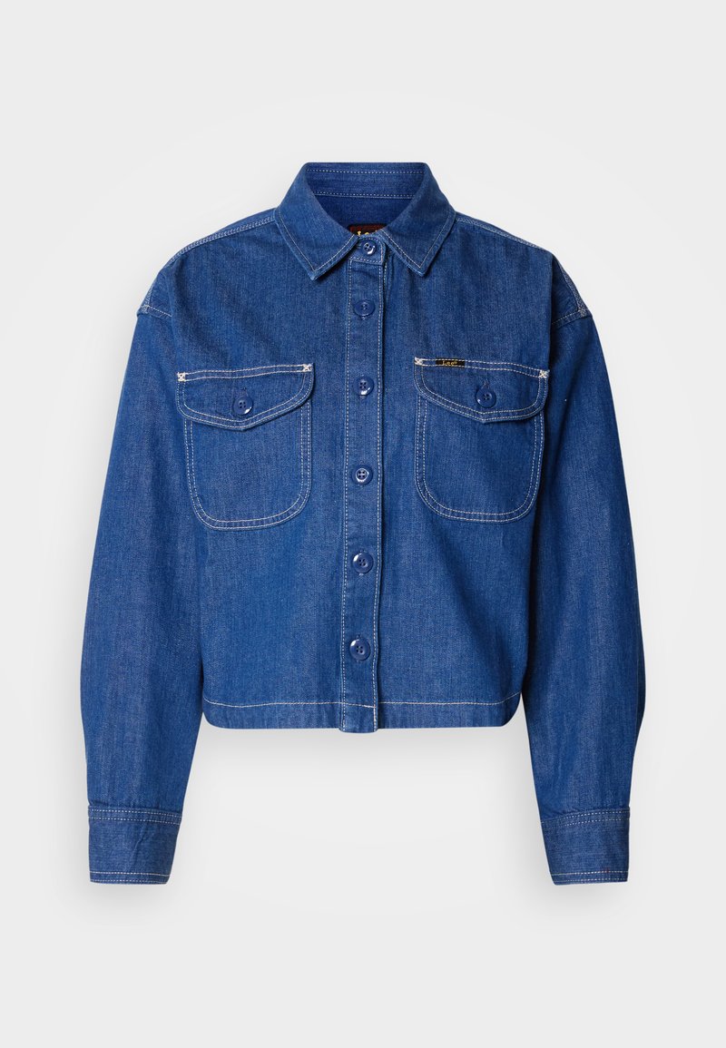 Lee Overhemdblouse blauw denim/bluedenim