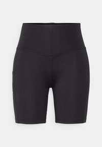 HIGH WAISTED BIKER SHORTS - Leggings - black