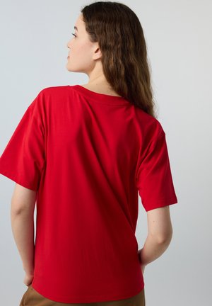 Ipekyol, IPEKYOL T-SHIRT CREW NECK BASIC T-SHIRT - T-Shirt basic - red