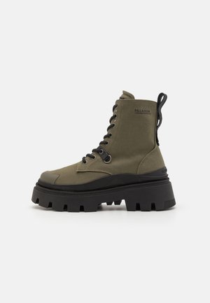 PALLASQUAD - Plateaustiefelette - olive night