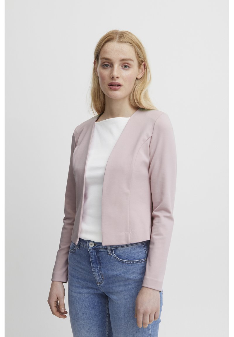 ICHI IHKATE ZEBRON BL Damesblazer, korte blazer, jas, eenknoops-blazer met print en stretch en reverskraag, Coffee Bean (190915), XS ICHI IHKATE ZEBRON BL Damesblazer, korte blazer, jas, eenknoops-blazer met print en stretch en reverskraag, Coffee Bean (190915), XS